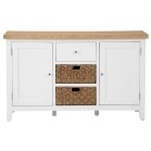 White and Oak Sideboard