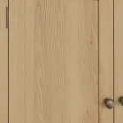 Oak Bookcase with Doors