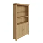 Oak Bookcase with Doors