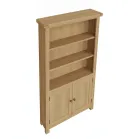 Oak Bookcase with Doors
