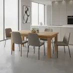 Oak Extending Dining Table 6-10
