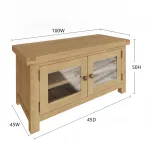 Oak Furniture TV Cabinet