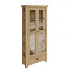 Oak Glass Display Cabinet