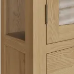 Oak Glass Display Cabinet