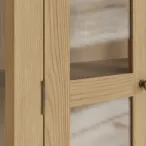 Oak Glass Display Cabinet