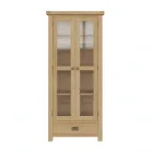 Oak Glass Display Cabinet