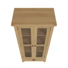 Oak Glass Display Cabinet