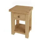 Oak Lamp Table with Drawer