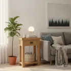 Oak Phone Table