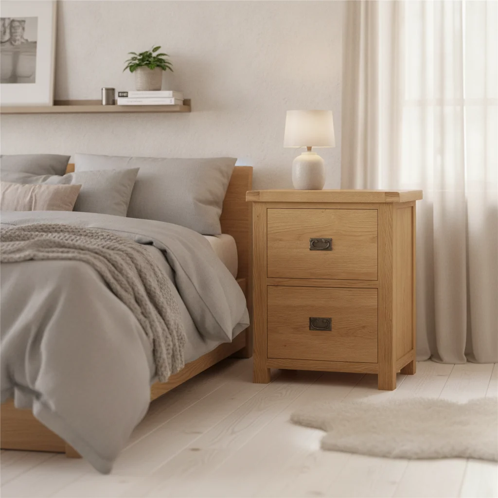 Rustic Oak Side Tables