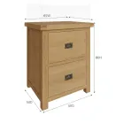 Rustic Oak Side Tables