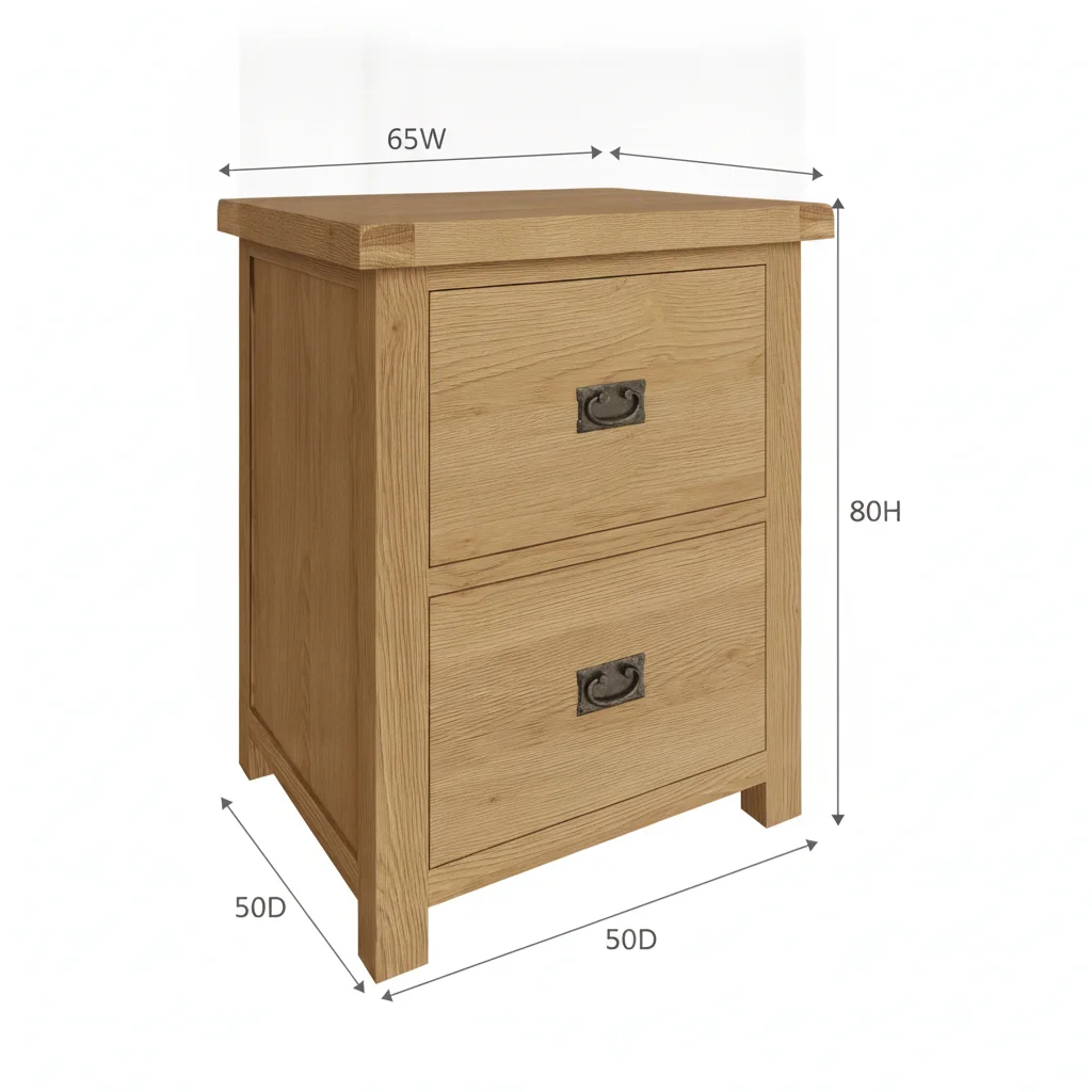Rustic Oak Side Tables