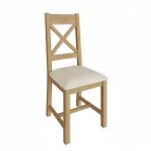 rustic oak dining chair