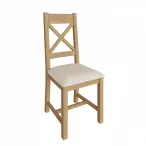 rustic oak dining chair