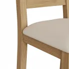 rustic oak dining chair
