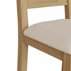 rustic oak dining chair