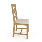 rustic oak dining chair