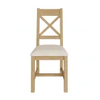 rustic oak dining chair