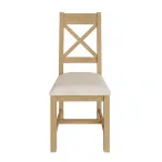 rustic oak dining chair