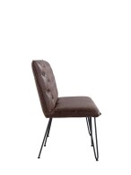Bench 140cm Brown PU - Image 4