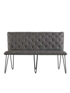 Bench 140cm Grey PU - Image 4
