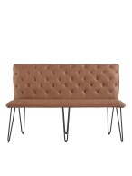 Bench 140cm Tan PU - Image 3
