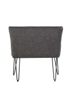 Bench 90cm Grey PU - Image 3