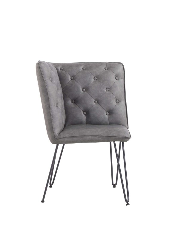 Corner Bench Grey PU