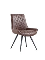 Dining Chair Brown PU - Image 2