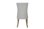Curved Button Back Dining Chair - Natural - Image 5