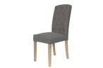 Button Back Upholstered Chair - Dark Grey - Image 3