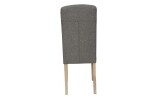 Button Back Upholstered Chair - Dark Grey - Image 4