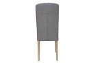 Button Back Upholstered Chair - Light Grey - Image 4