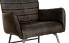 Leather & Iron Chair - Dark Grey - Image 4