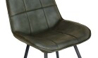 Leather & Iron Chair - Light Grey - Image 4