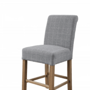 HO Bar Stool Check Grey