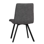 Diamond Stitch Dining Chair - Grey - Image 9