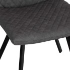 Diamond Stitch Dining Chair - Grey - Image 6