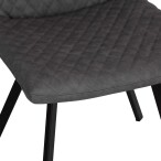 Diamond Stitch Dining Chair - Grey - Image 6