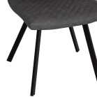 Diamond Stitch Dining Chair - Grey - Image 4