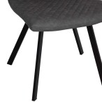 Diamond Stitch Dining Chair - Grey - Image 4
