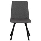 Diamond Stitch Dining Chair - Grey - Image 3