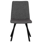 Diamond Stitch Dining Chair - Grey - Image 3