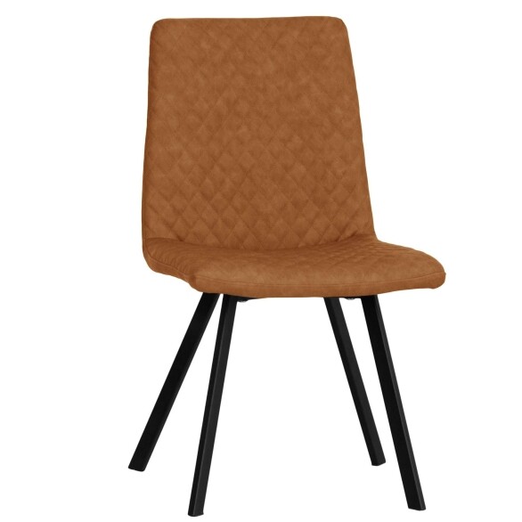 Diamond Stitch Dining Chair - Tan