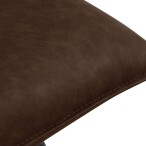 Studded Back Chair with Ornate Legs - Brown - Image 3