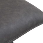 Studded Back Chair with Ornate Legs - Grey - Image 2