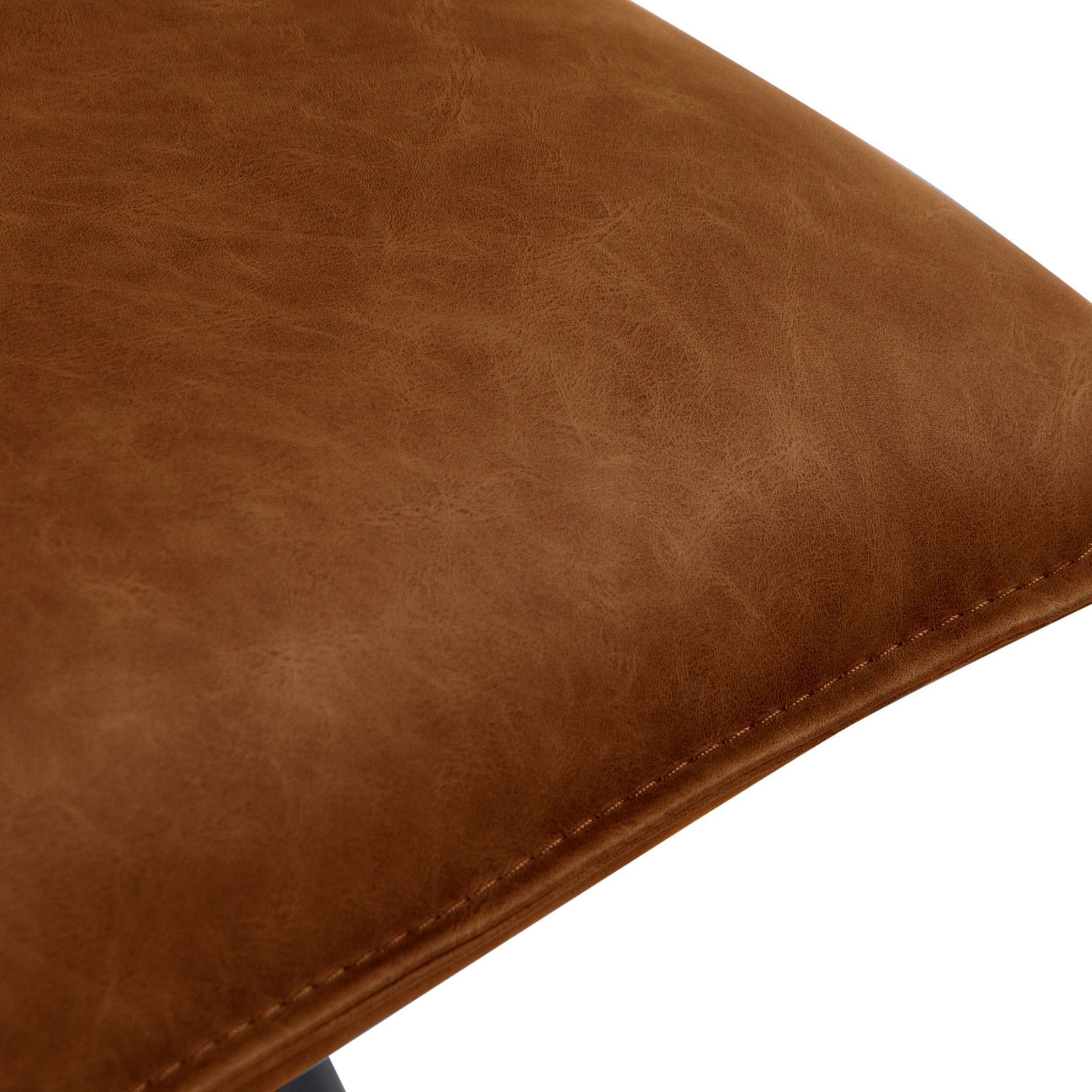 Studded Back Chair with Ornate Legs - Tan - Image 2