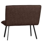 90cm Dining Bench - Brown - Image 4