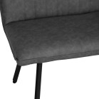 90cm Dining Bench - Grey - Image 6