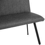 90cm Dining Bench - Grey - Image 8